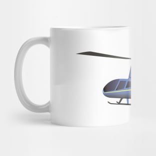 Light Blue and Yellow Helicopter Mug